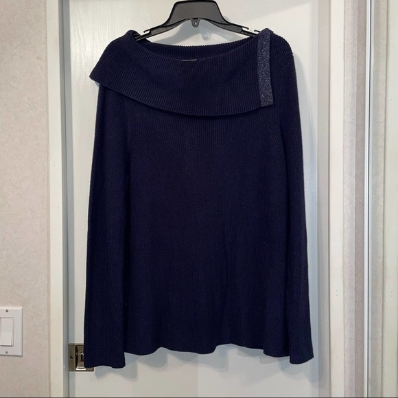 CHICO’S Navy Blue Sweater - Picture 1 of 4